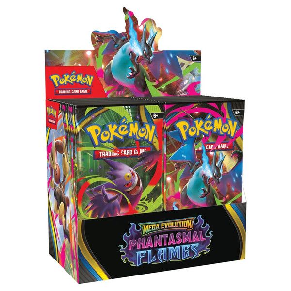 Pokemon Mega Evolutions 2 Phantasmal Flames Booster Display