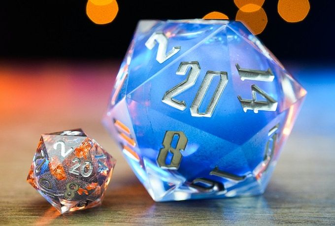 Stunning Mammoth Liquid Core D20 (Tennis Ball Size) 55mm