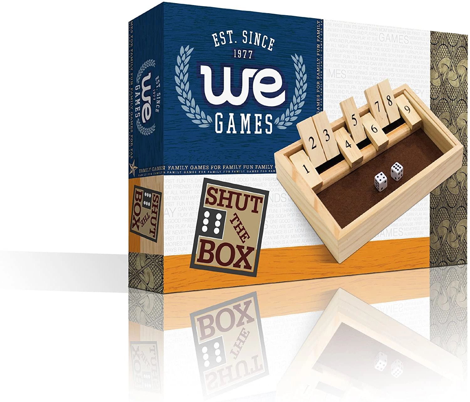9 Number Shut the Box Board Game, 11 in.