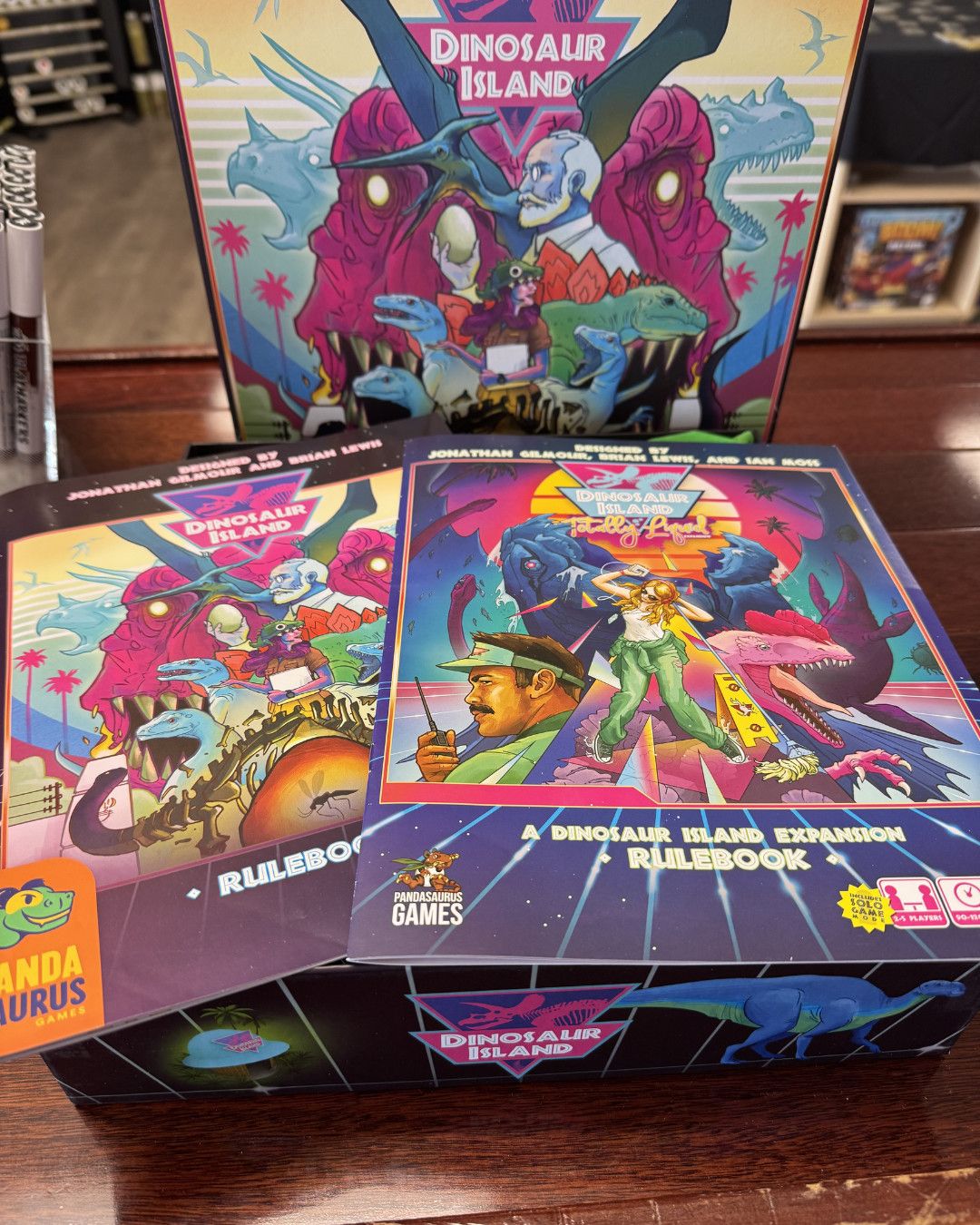Dinosaur Island Board Game + Totally Liquid Expansion