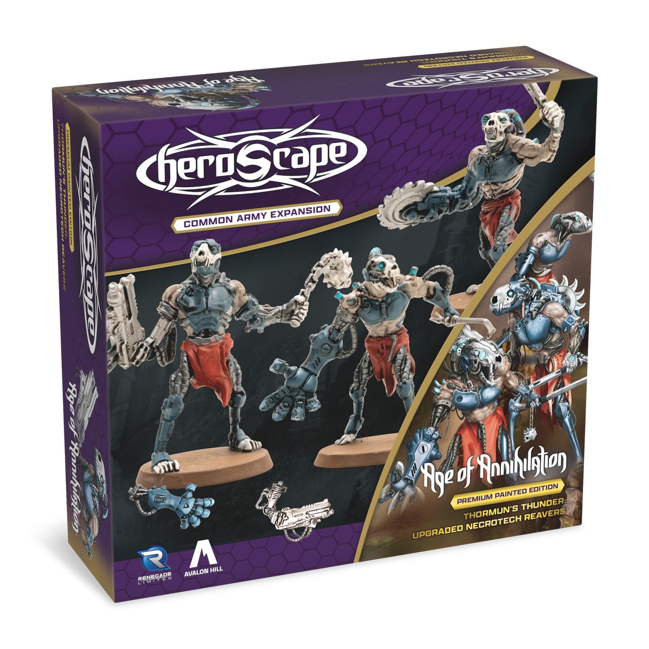 Heroscape: Upgraded Necrotech Reavers Common Army Expansion Painted PRE-ORDER