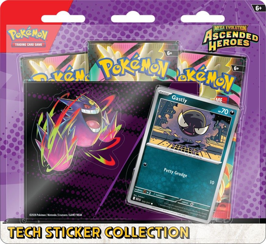 Pokemon Mega Evolutions 2.5 Ascended Heroes Tech Sticker Collection