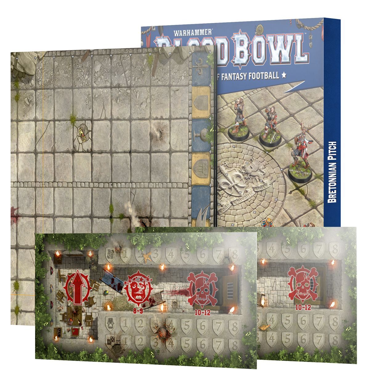Blood Bowl: Bretonnian Team Pitch &amp; Dugouts