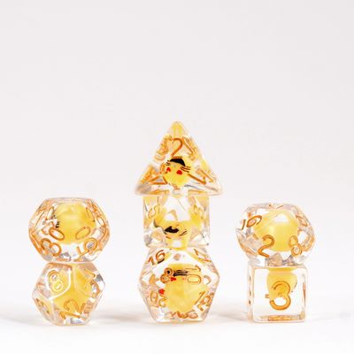 RPG Dice Set (7): Cat Dice Resin Polyhedral Set