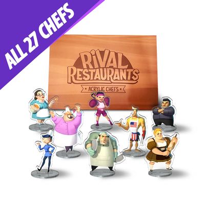 Rival Restaurants: Acrylic Chefs &amp; Box