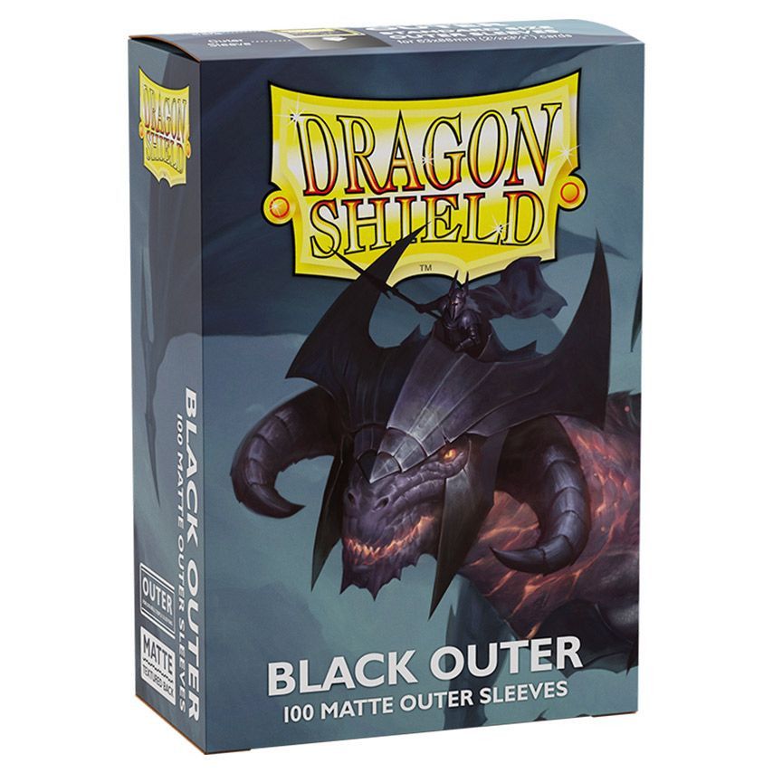 Dragon Shield Sleeves: (100) Matte Outer Sleeves - Black