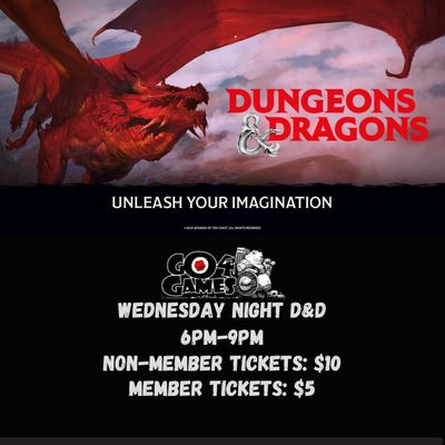 EVENT: Wednesday Night D&amp;D (Member)