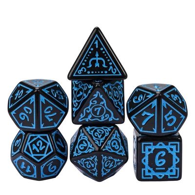 RPG Dice Set (7): Cryptic Knots: Ocean Rpg Dice Set