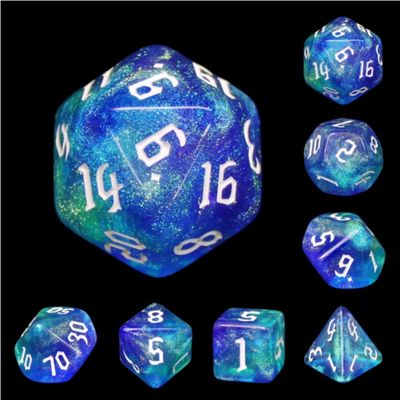 RPG Dice Set (7): Meteor Storms Rpg Dice Set