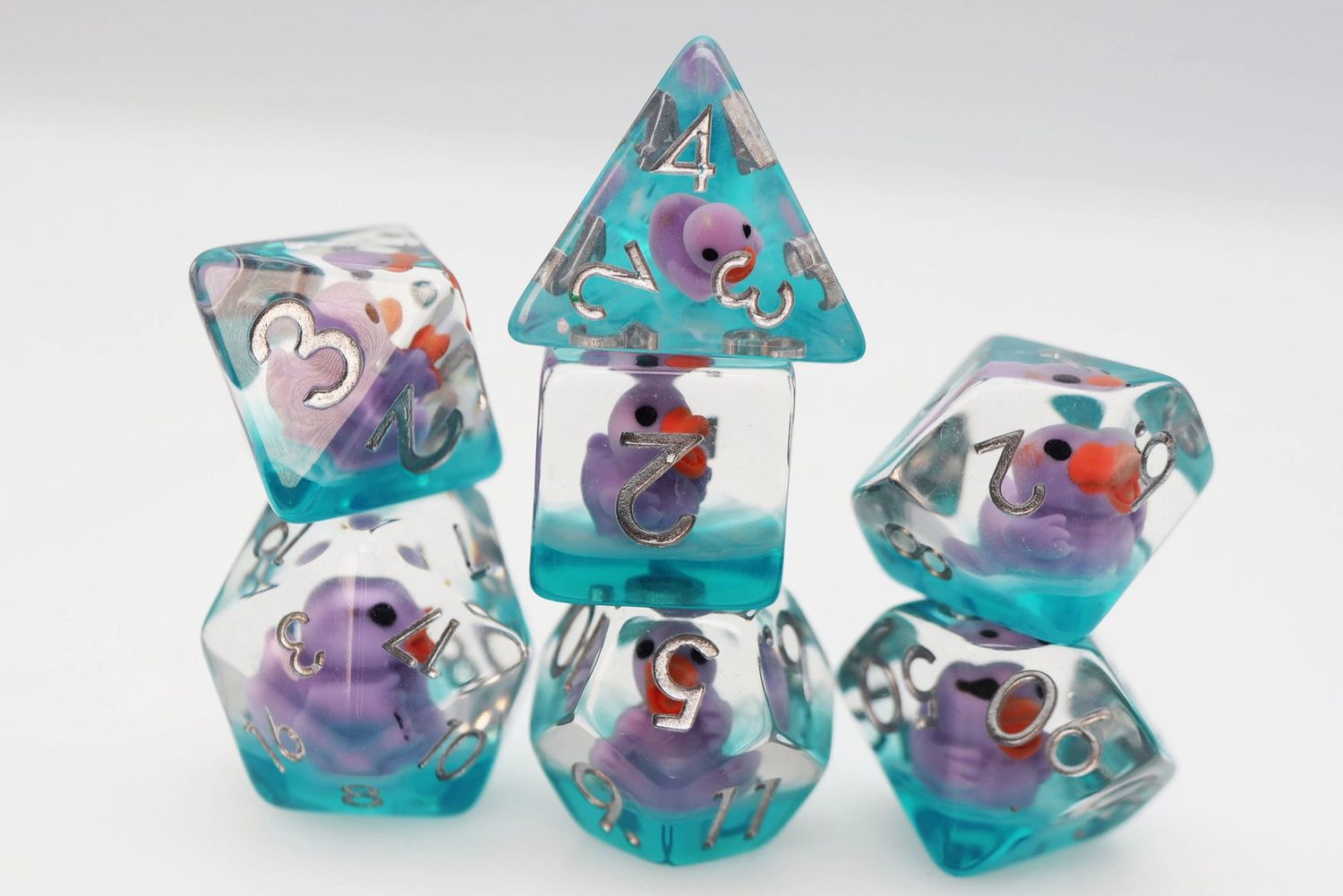 RPG Dice Set (7): Lovely Duck Rpg Dice Set