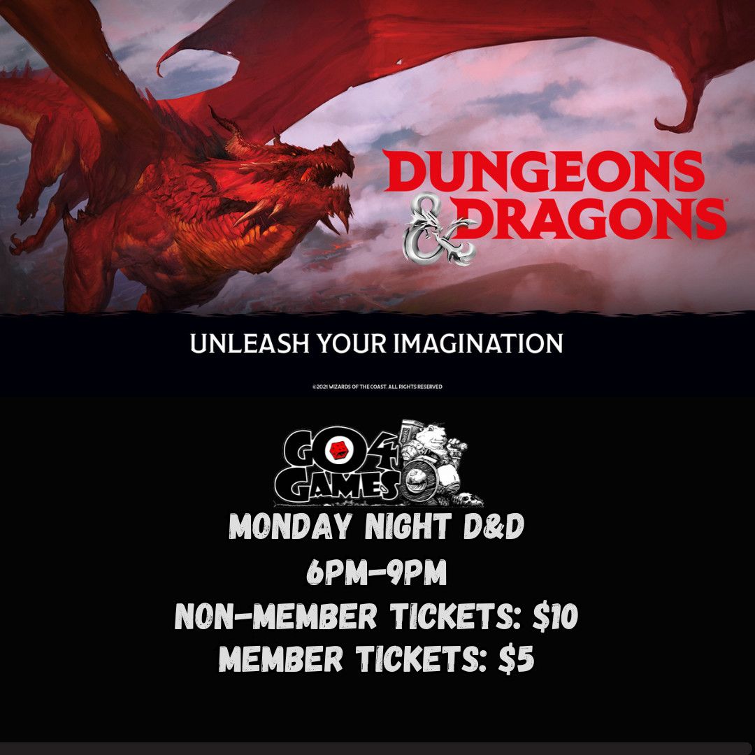 Event: Monday Night D&amp;D: 3/30/26