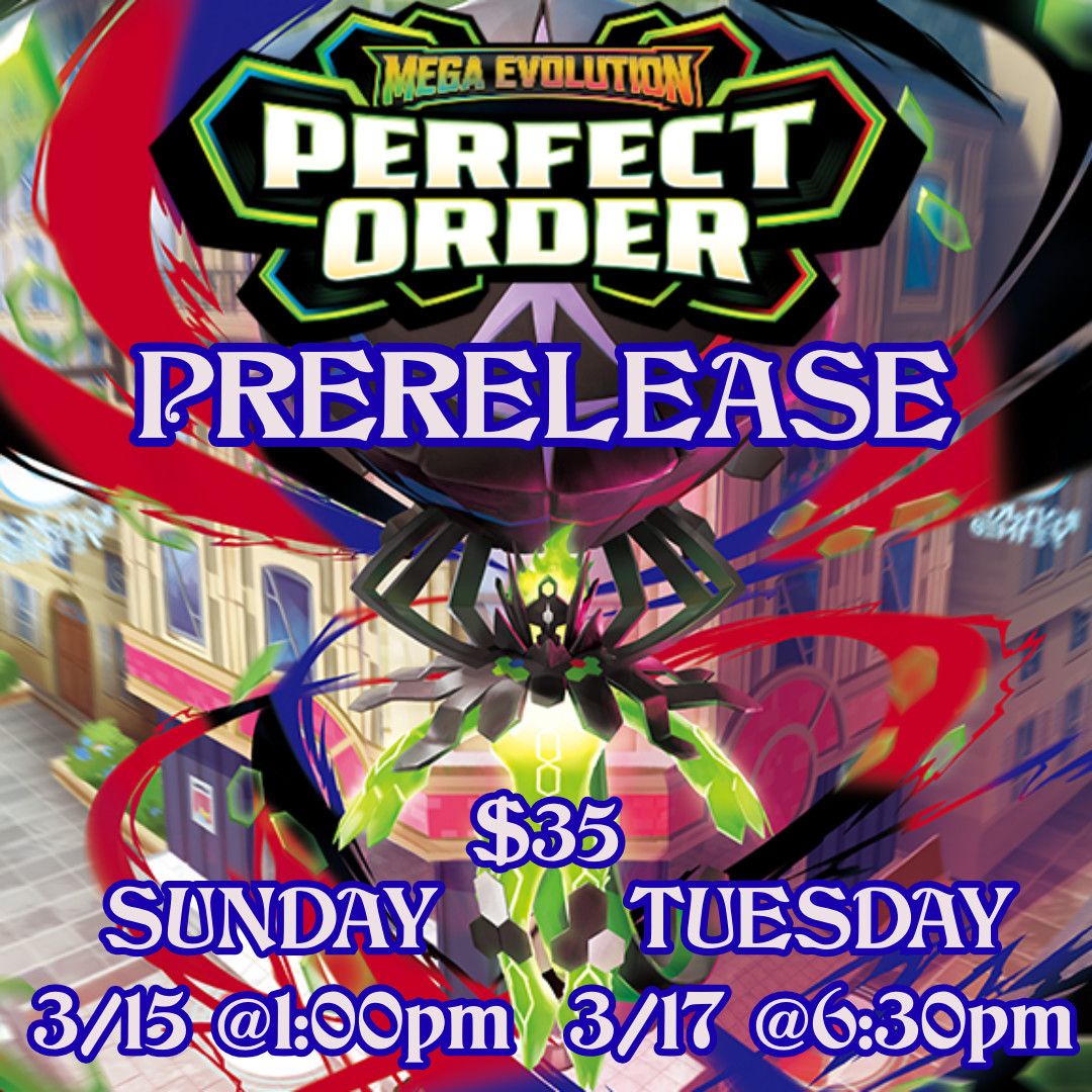 Event: Pokémon Perfect Order Sunday Prerelease 3/15/26 1pm