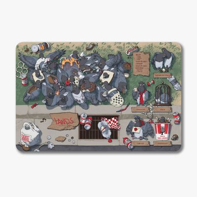 PM: World of Trash - Pigeons - Avian Assault Playmats