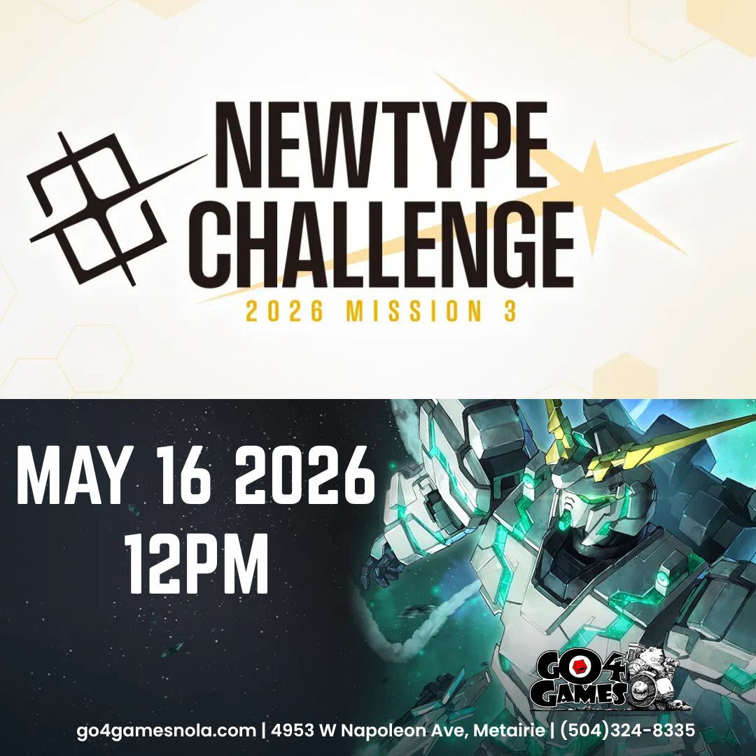 Event: Gundam TCG Newtype Challenge 2026 Mission 3 | 5/16/26 12pm