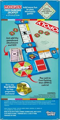 Monopoly Free Parking Jackpot Expansion Game