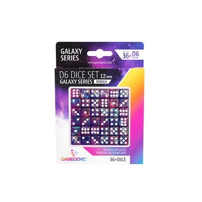 D6 (36): Galaxy Series - Nebula - D6 Dice Set 12 mm