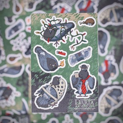 "World Of Trash - Worlds Best Boss" Waterproof Vinyl Sticker Sheets