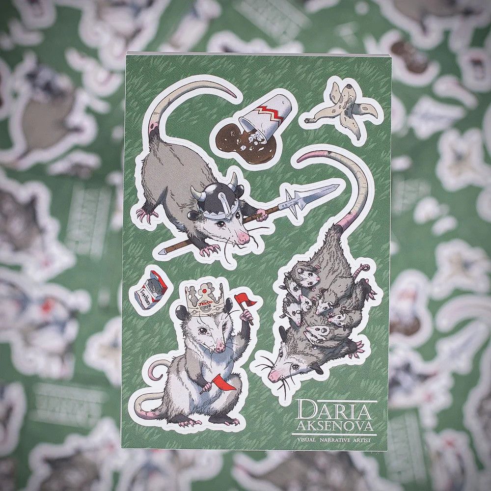 "World Of Trash - Mama Knows Best" Waterproof Vinyl Sticker Sheets