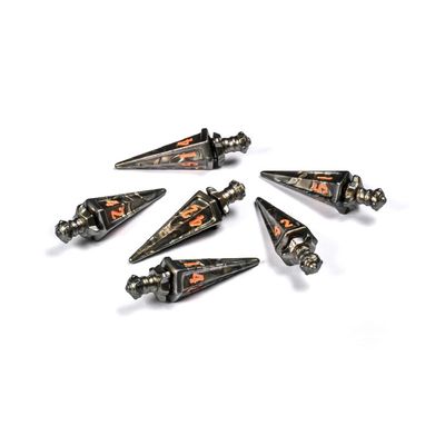 D6 (6): Polyhero Warrior 6d6 Swords Steel