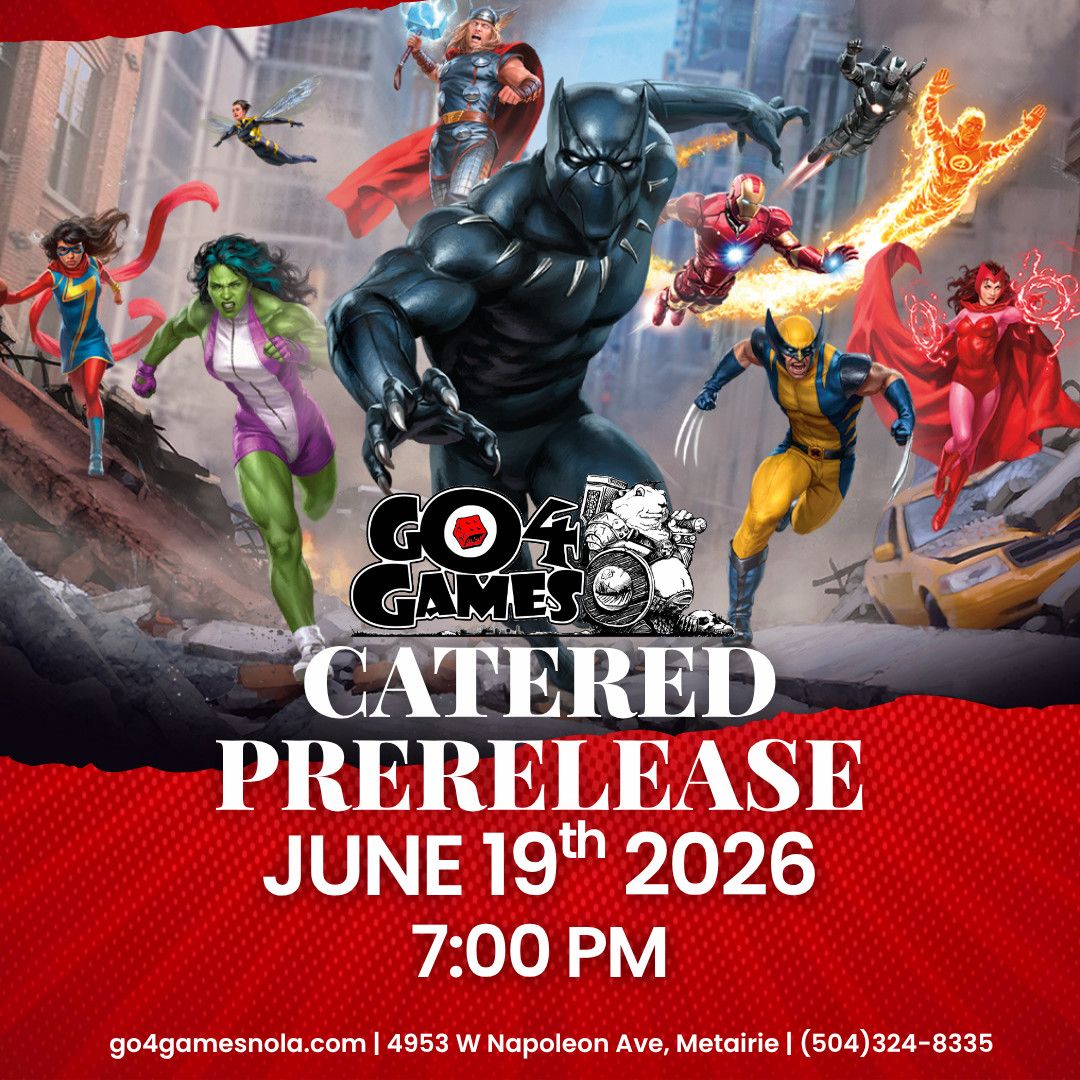 Event: MTG Marvel Super Heroes Catered Prerelease 6/19/26 7pm