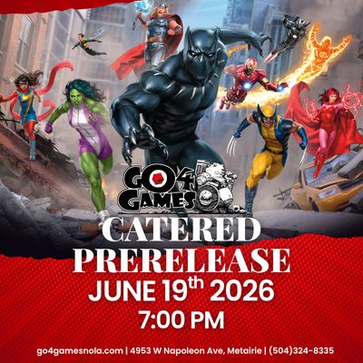 Event: MTG Marvel Super Heroes Catered Prerelease 6/19/26 7pm