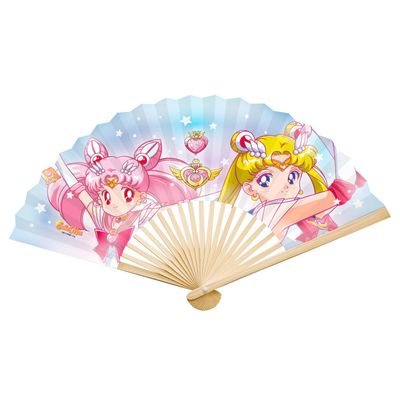 Sailor Moon Sailor and Cats Folding Handheld Rave Fan 17.7"