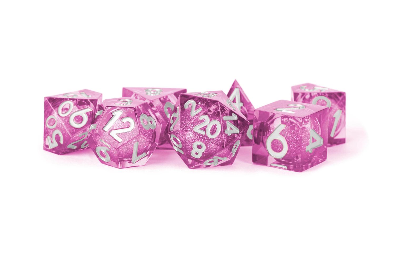 RPG Dice Set (7): Unique! Elixir Liquid Core Dice Sets - Psychic Infusion