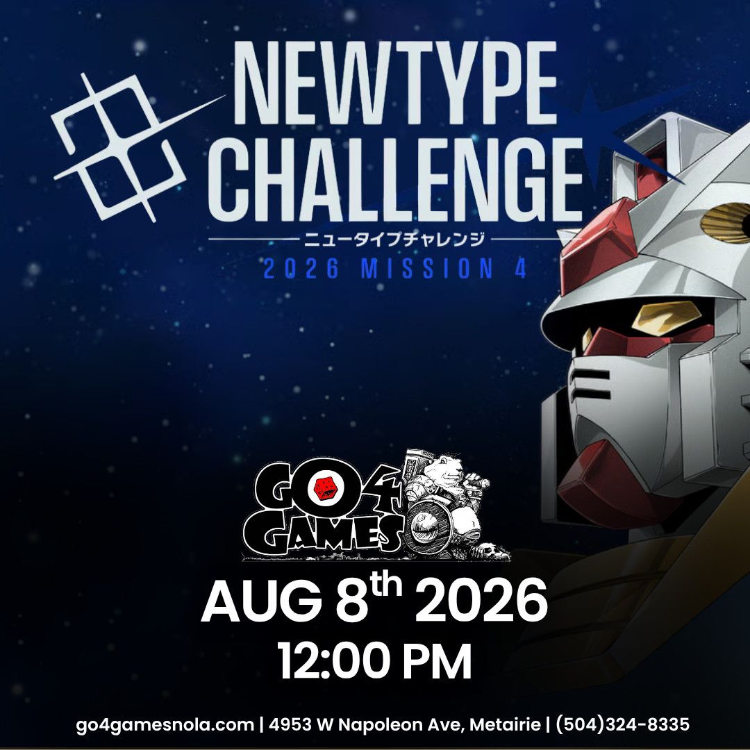 Event: Gundam Newtype Challenge 8/8/26 12pm