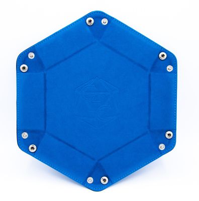 Hexagon Dice Tray - Blue
