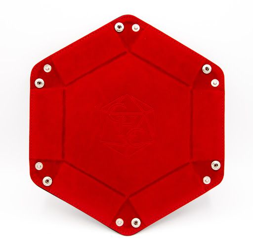 Hexagon Dice Tray - Red