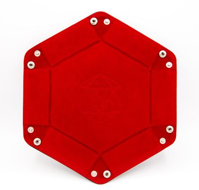 Hexagon Dice Tray - Red