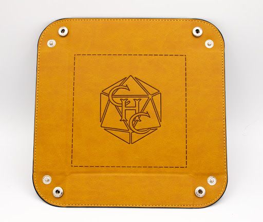 Square Dice Tray - Brown