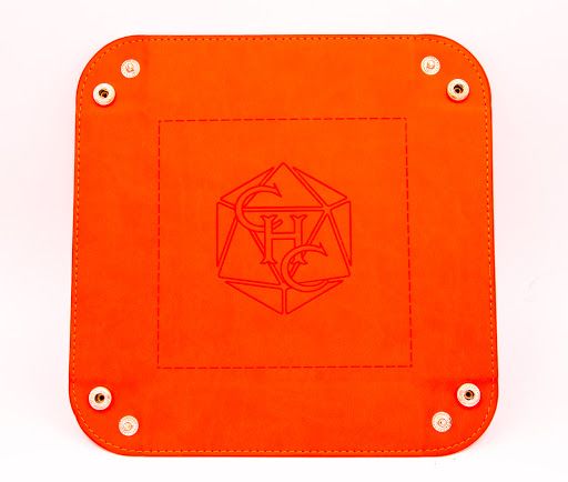 Square Dice Tray - Orange