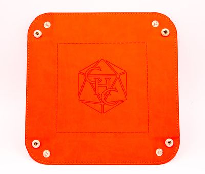 Square Dice Tray - Orange