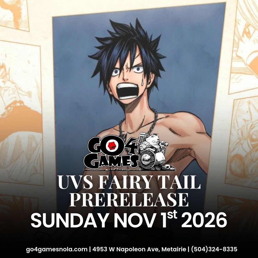 Event: UVS Fairy Tail Prerelease 11/1/26 2pm