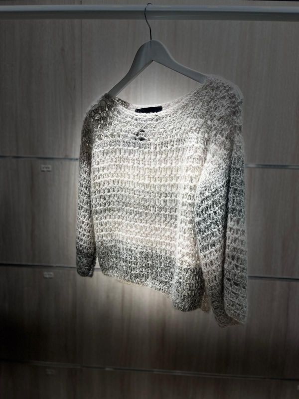 PULLOVER MADRESELVA CORTO CROCHET DEGRADADO