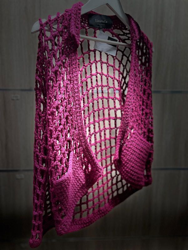 CARDIGAN CROCHET BOLSILLOS RUBELITA