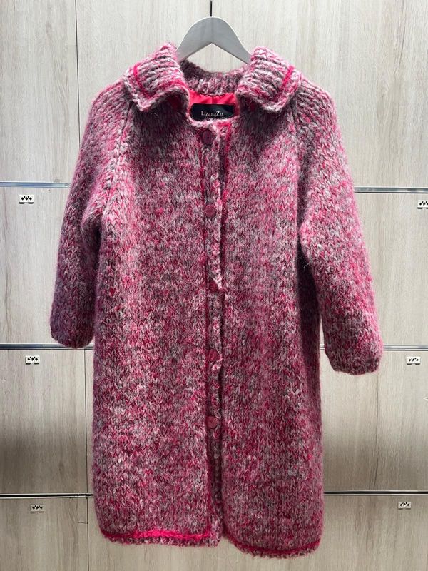 ABRIGO BOTONES MOHAIR Y ALPACA