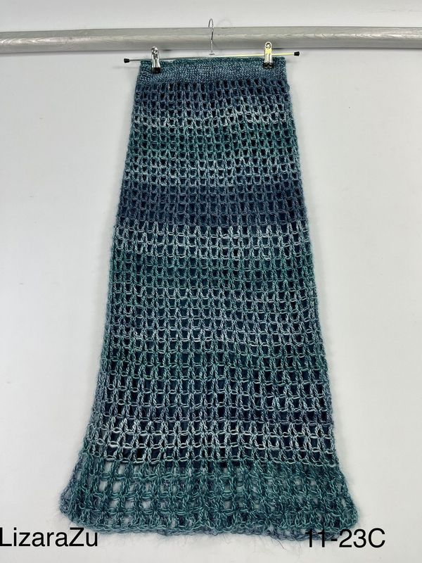 FALDA LARGA CROCHET TURMALINA