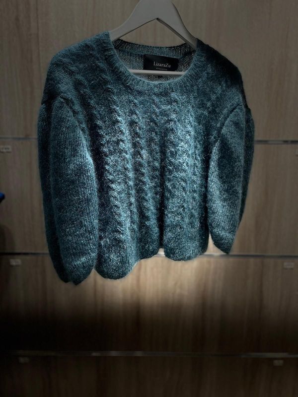 PULLOVER MANGA FAROL TURMALINA/OPALO