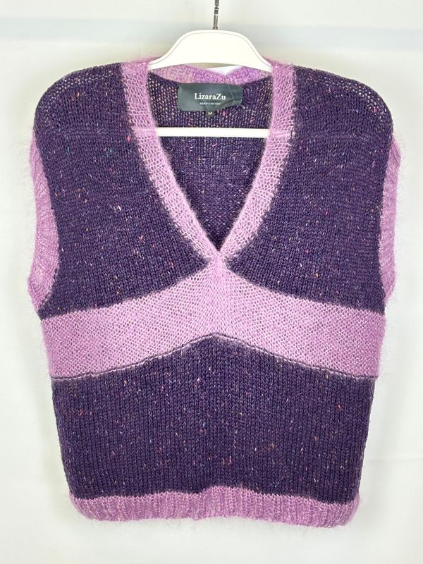 CHALECO PICO TWEED KUNZITA