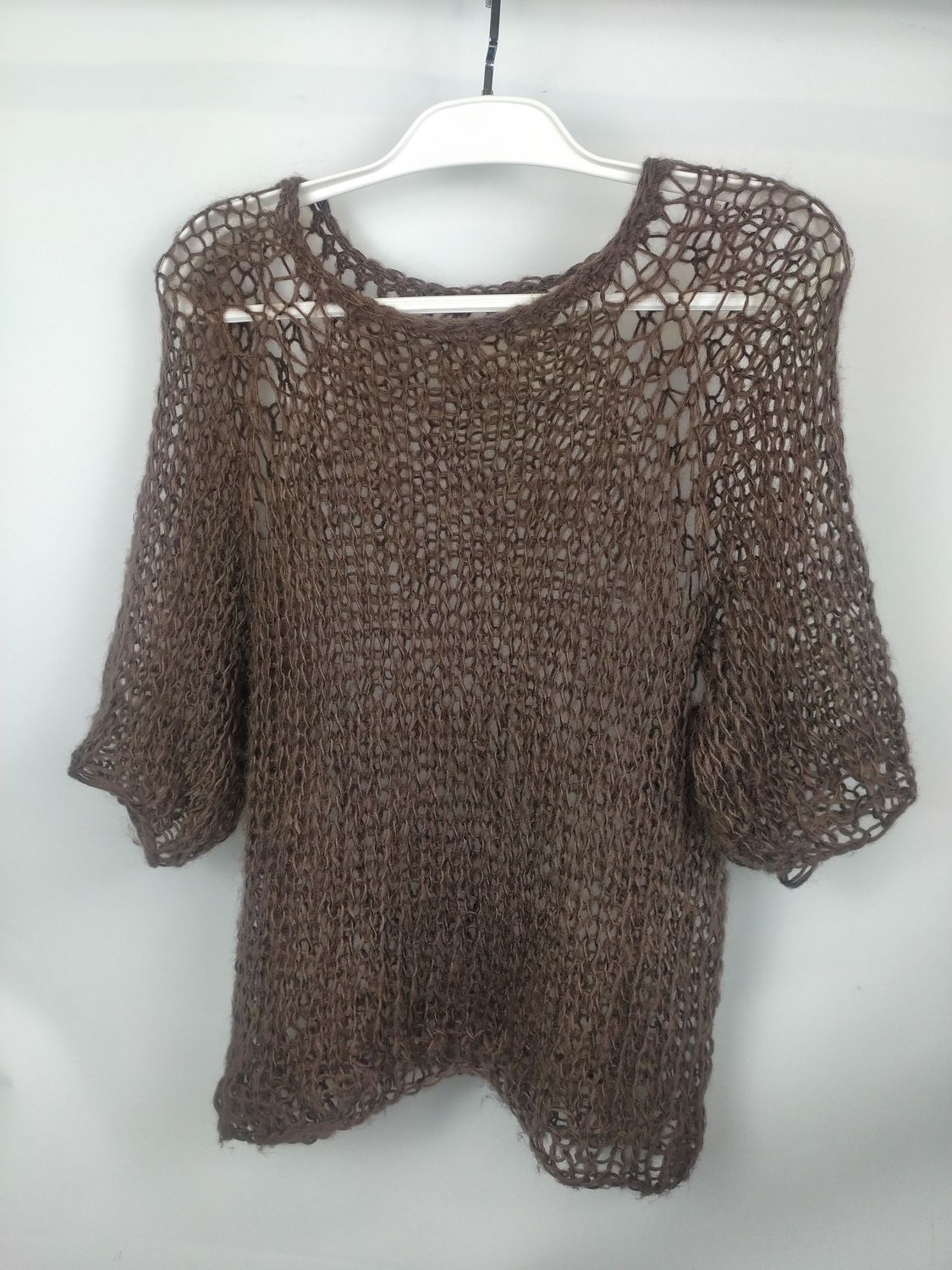 Pullover calado ojo de tigre