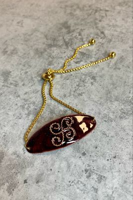Deep choco wire karkötő