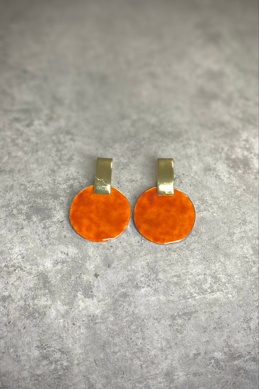 Rozsdás narancs tűzkarika