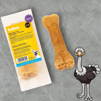 Boomy - Beef Bone Struisvogel (17cm)