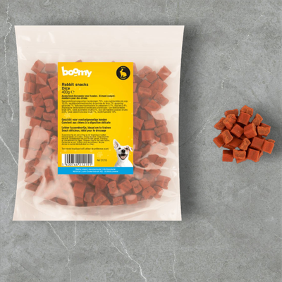 Boomy - Rabbit Snacks Dice 400 gr