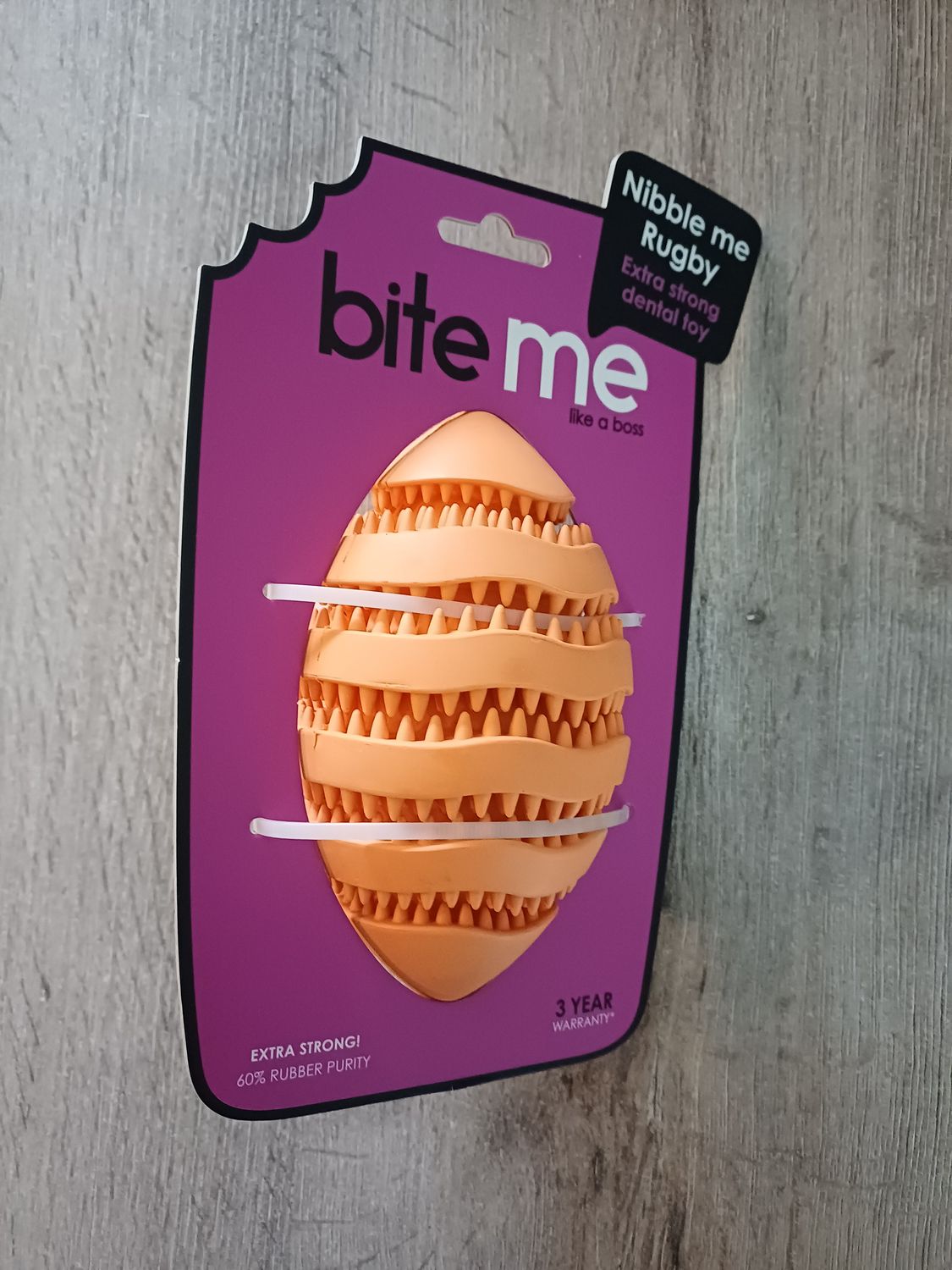 Snackspeeltje Nibble me Rugby L 15x8.6x8.6 cm