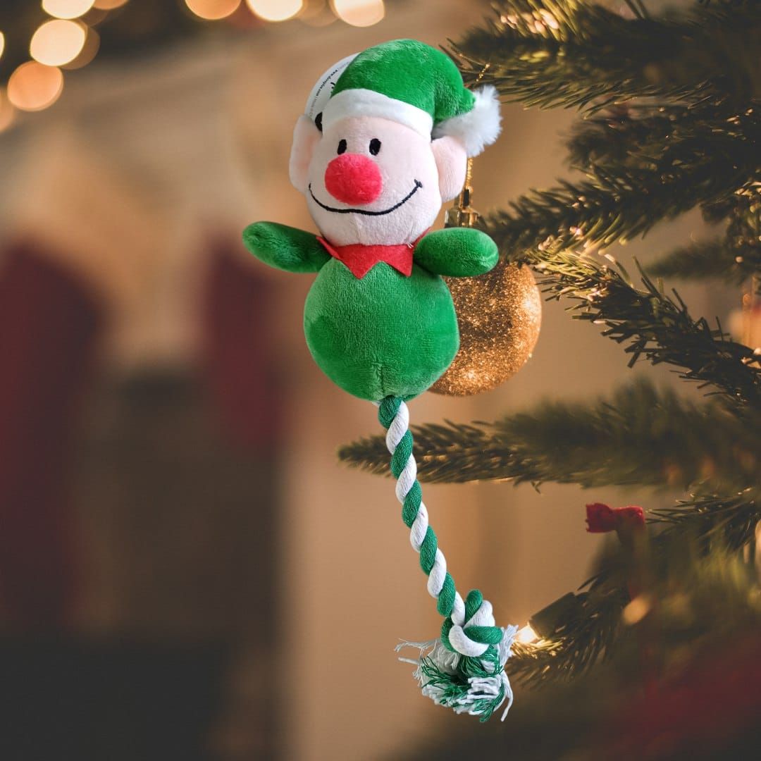 Duvo - Xmas Knuffel met touw