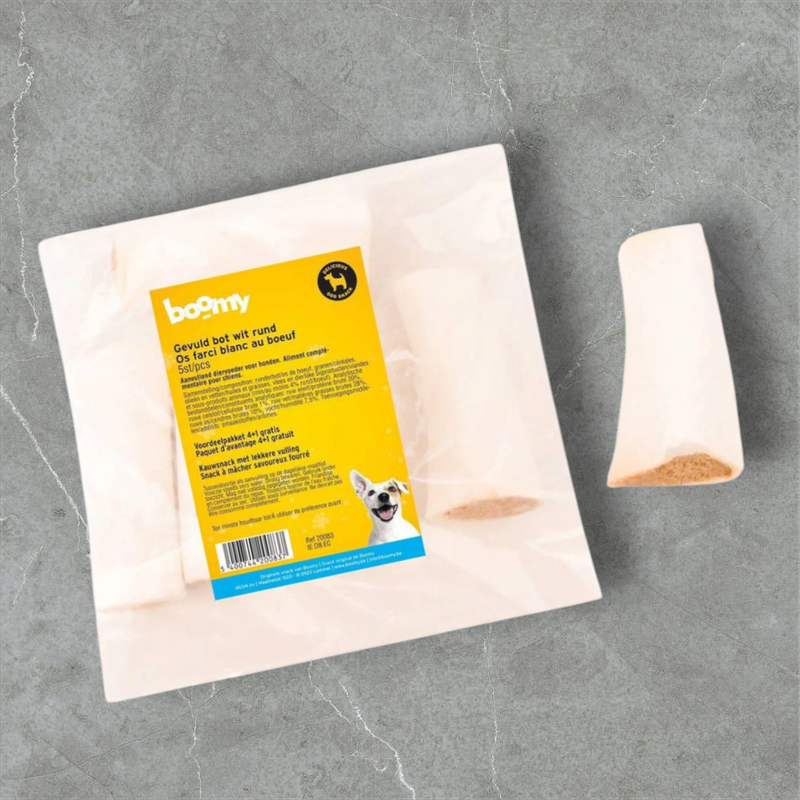 Boomy - Gevuld wit bot met rund (5st)
