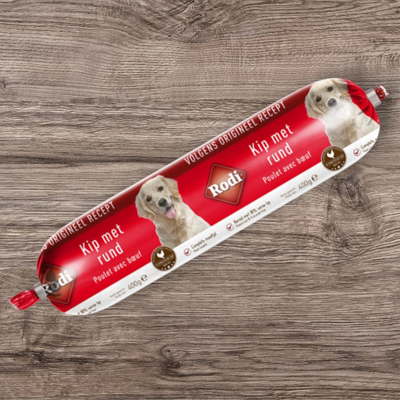 Rodi worst - kip met rund